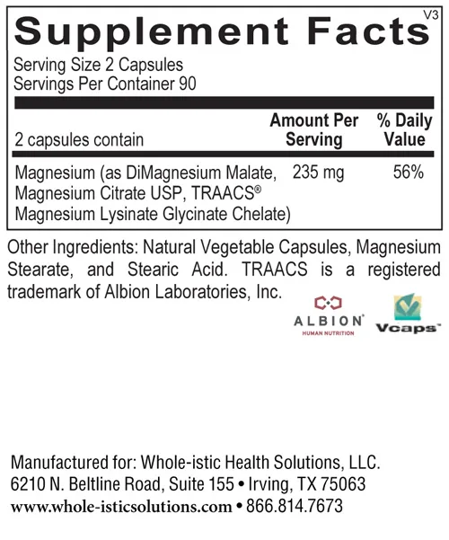 Reacted Magnesium - 120 capsules - Image 2